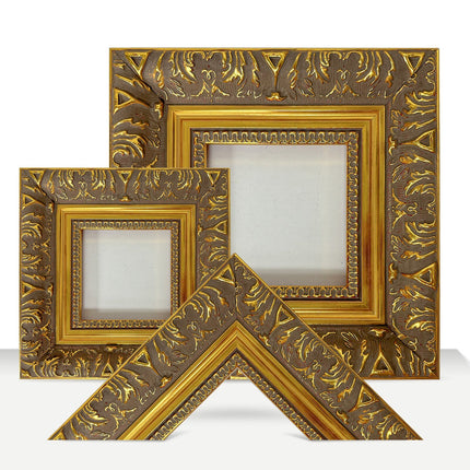 Gold Wooden Frame Timber Wood Picture Handmade Frames for Photo and Art -  A3 A2, 8x10