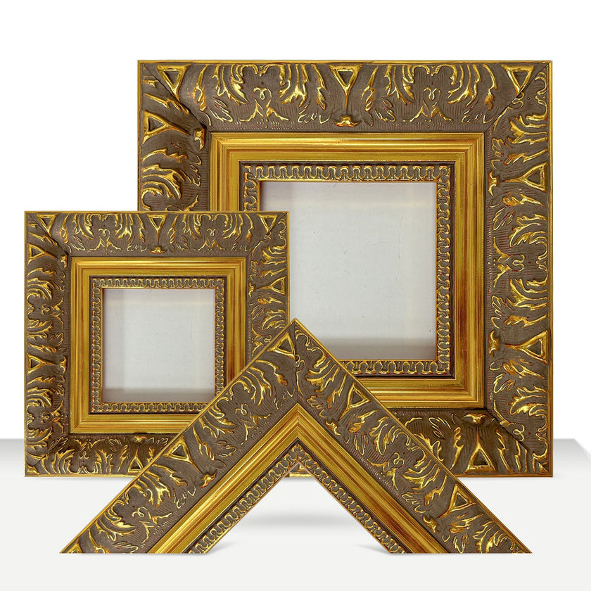 Gold Wooden Frame Timber Wood Picture Handmade Frames for Photo and Art -  A3 A2, 8x10