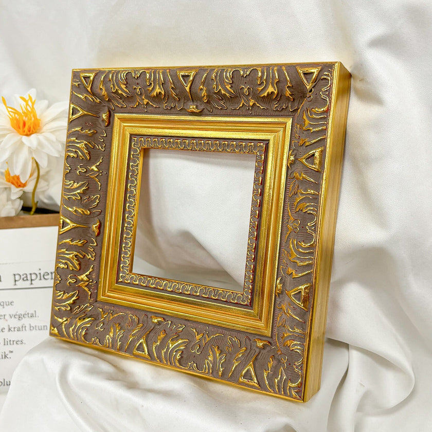 Gold Wooden Frame Timber Wood Picture Handmade Frames for Photo and Art -  A3 A2, 8x10