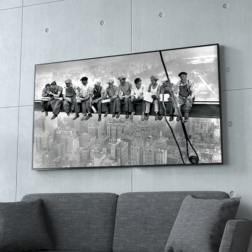 Wall Art - New York Lunch - Canvas Prints-Poster Prints