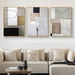 Wall Art -Abstract light grey series 2 sets - Canvas Prints-Poster Prints