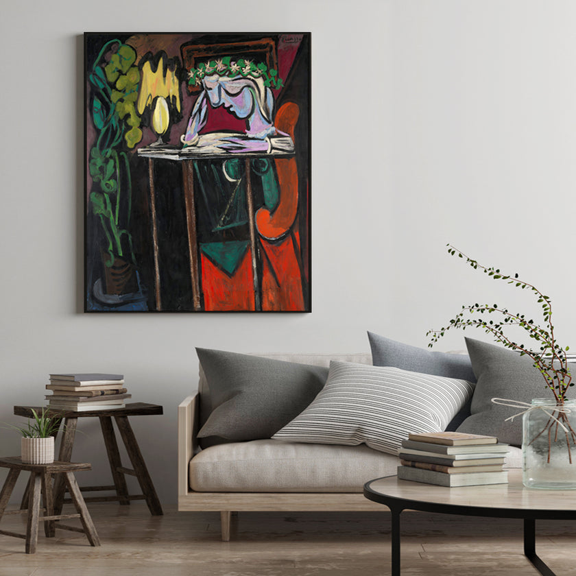 Wall Art - Reading Girl by Pablo Picasso - Canvas Prints-Poster Prints