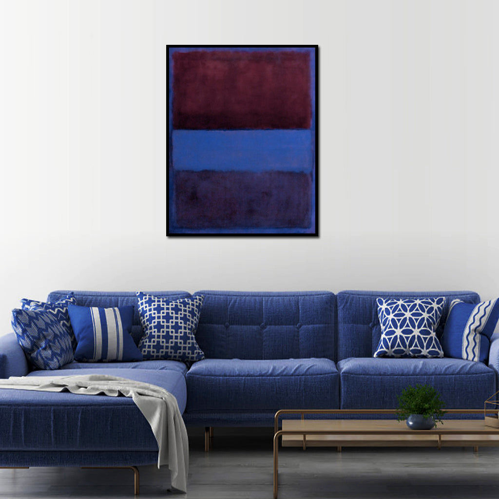 Wall Art - Rust And Blue By Mark Rothko - Canvas Prints-Poster Prints