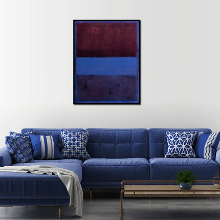 Wall Art - Rust And Blue By Mark Rothko - Canvas Prints-Poster Prints
