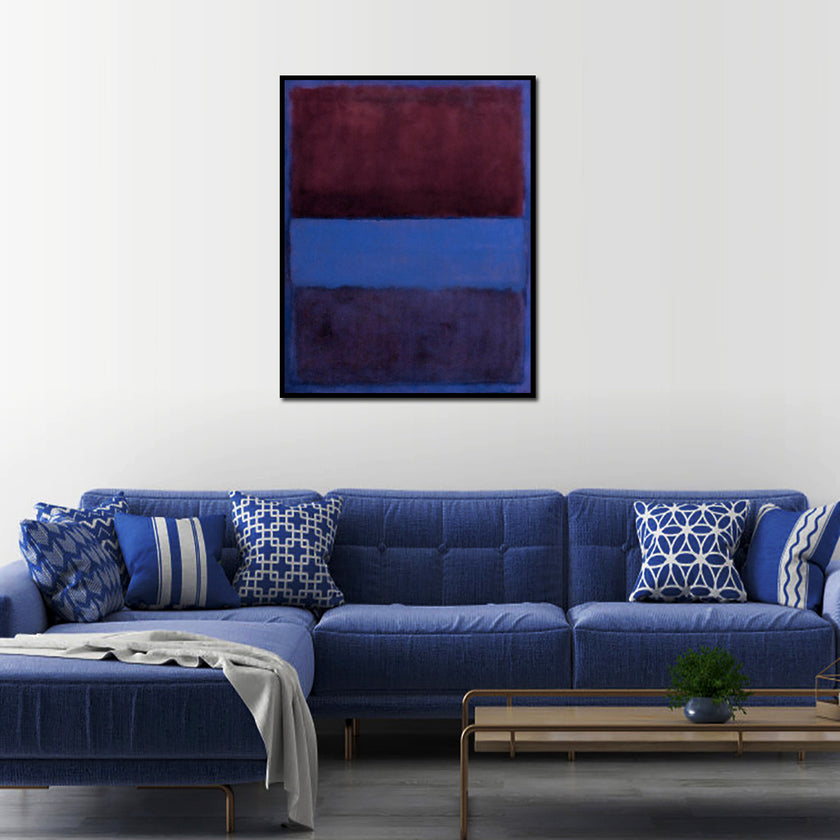 Wall Art - Rust And Blue By Mark Rothko - Canvas Prints-Poster Prints