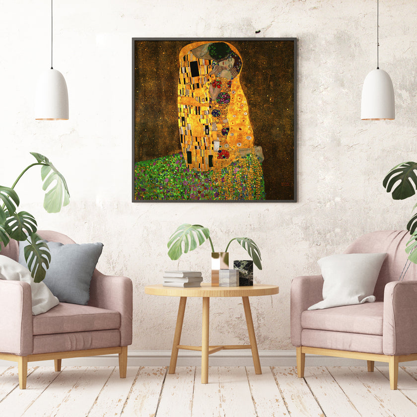 Wall Art - Kissing by Gustav Klimt - Canvas Prints-Poster Prints