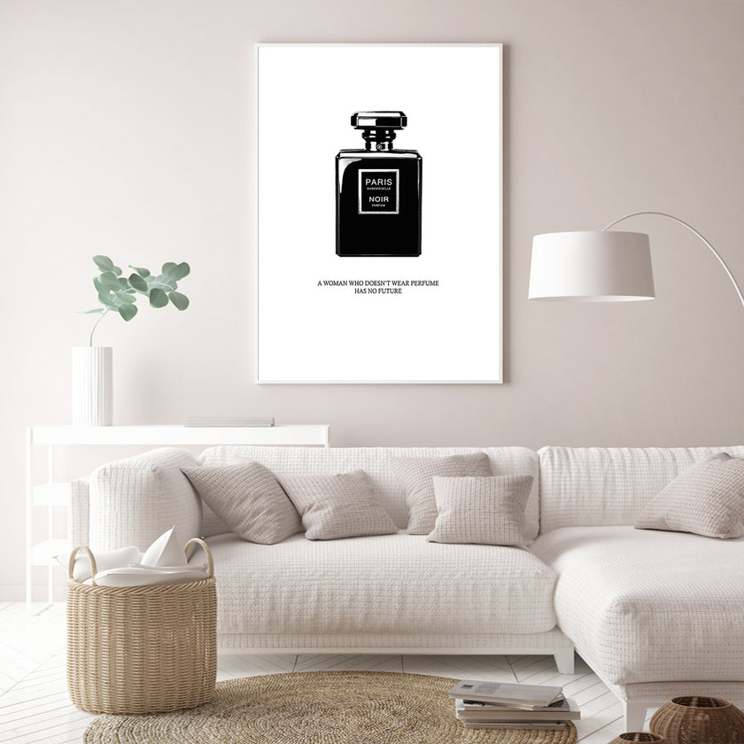 Wall art - Paris Perfume Black - Canvas Prints - Poster Prints