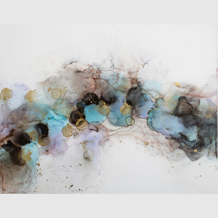 Abstract art prints - Blue watercolour style - Canvas Prints - Poster Prints