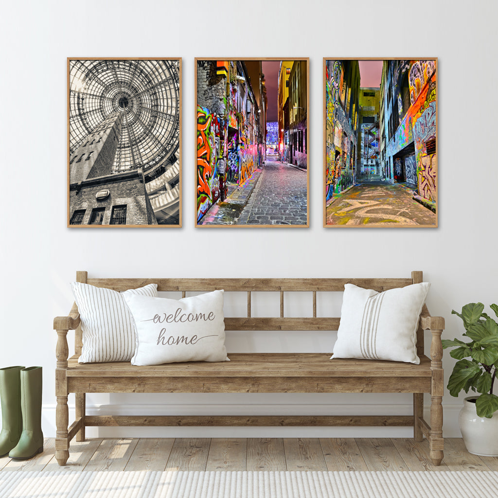 Wall Art - Melbourne Street Art (3 sets) - Canvas Prints-Poster Prints