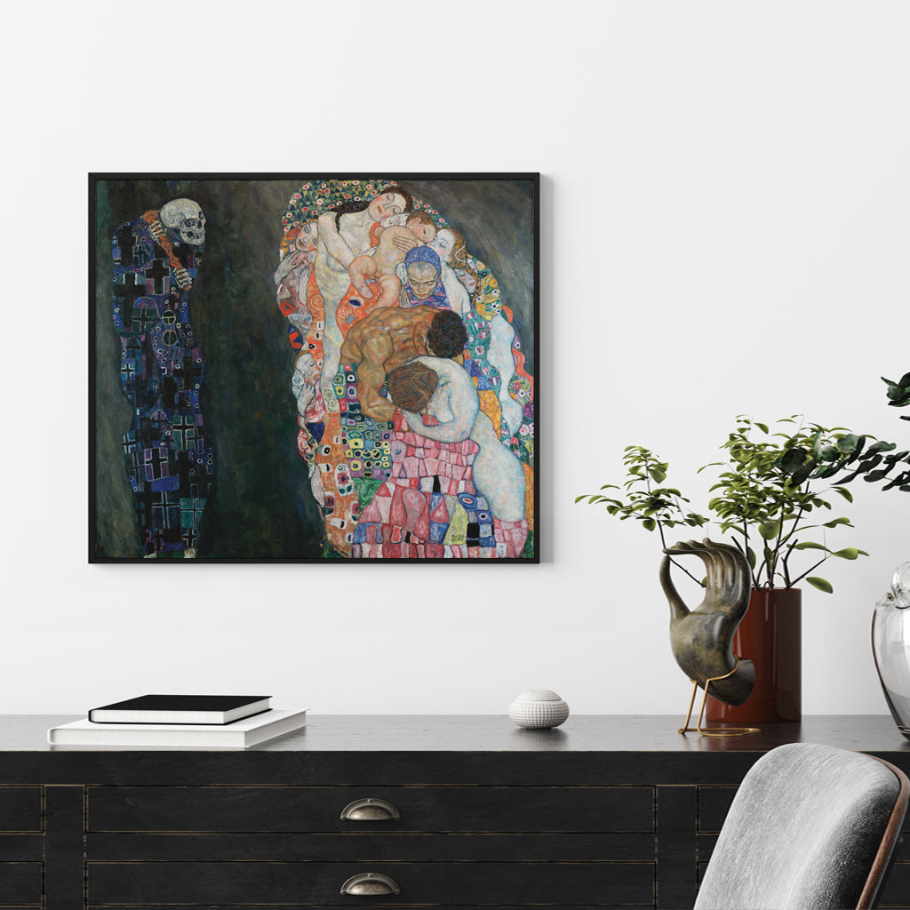 Wall Art -Death and life by Gustav Klimt - Canvas Prints-Poster Prints