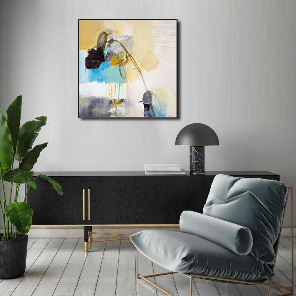 Wall Art Prints -Abstract Acrylic Painting (2 sets)- Canvas Prints-Poster Prints