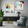 Wall Art Prints -Abstract Acrylic Painting (2 sets)- Canvas Prints-Poster Prints