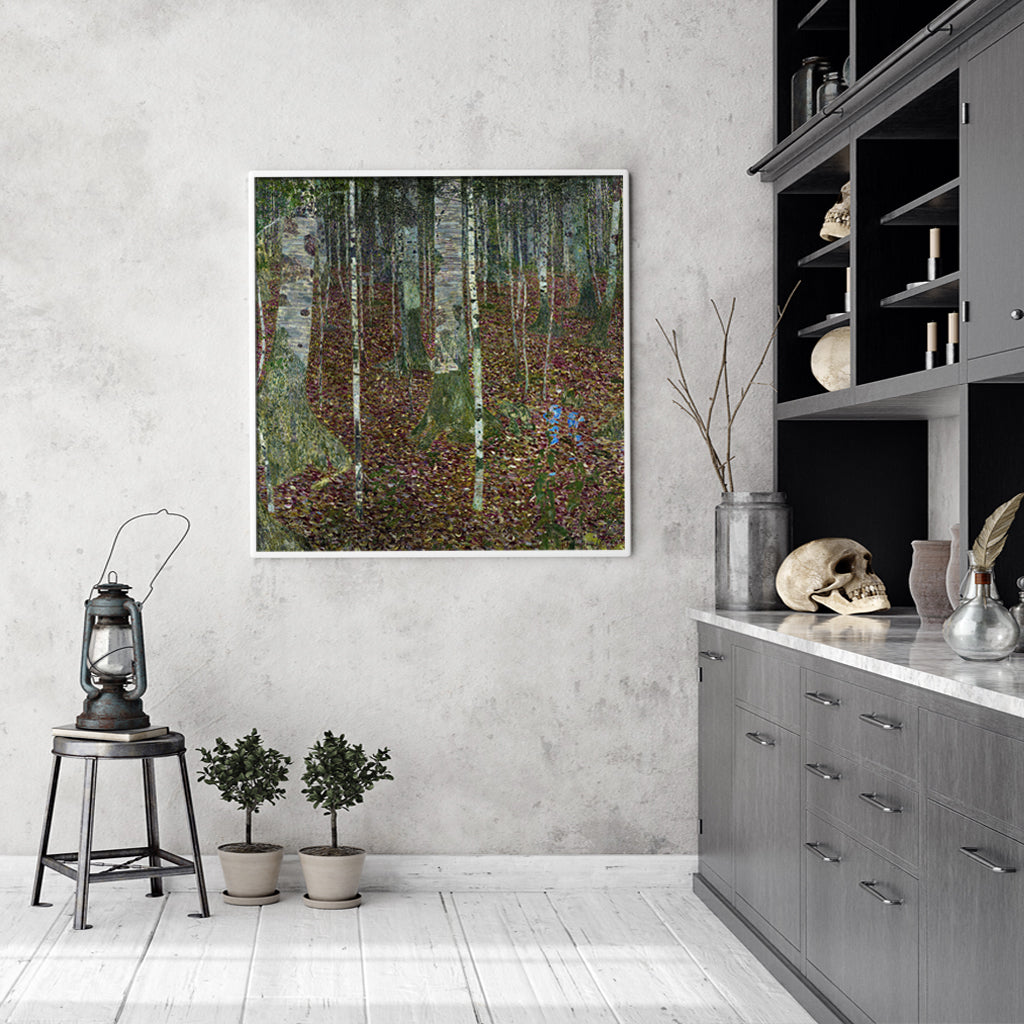 Wall Art - Birch forest by Gustav Klimt - Canvas Prints-Poster Prints