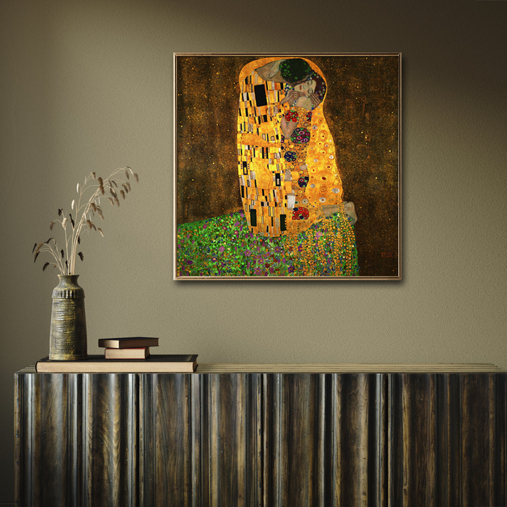 Wall Art - Kissing by Gustav Klimt - Canvas Prints-Poster Prints