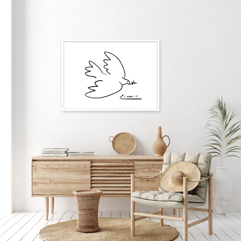 Wall Art - Dove of Peace 1949 - Canvas Prints-Poster Prints