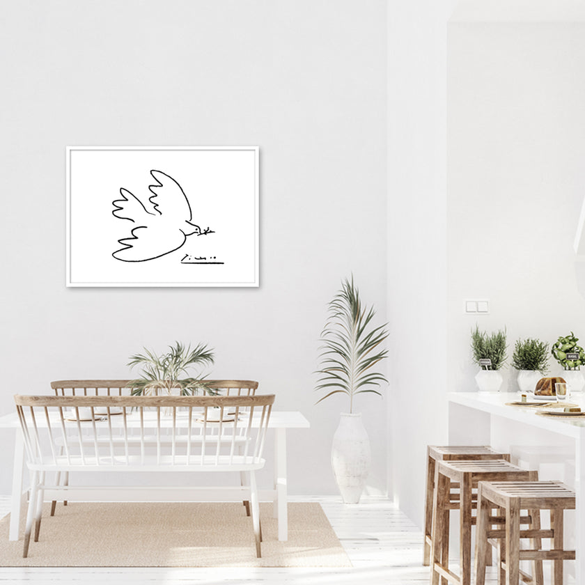 Wall Art - Dove of Peace 1949 - Canvas Prints-Poster Prints