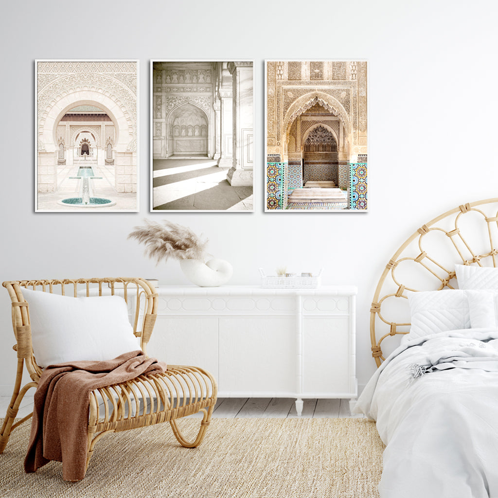 Wall Art - Hassan Mosque (3 sets) - Canvas Prints-Poster Prints