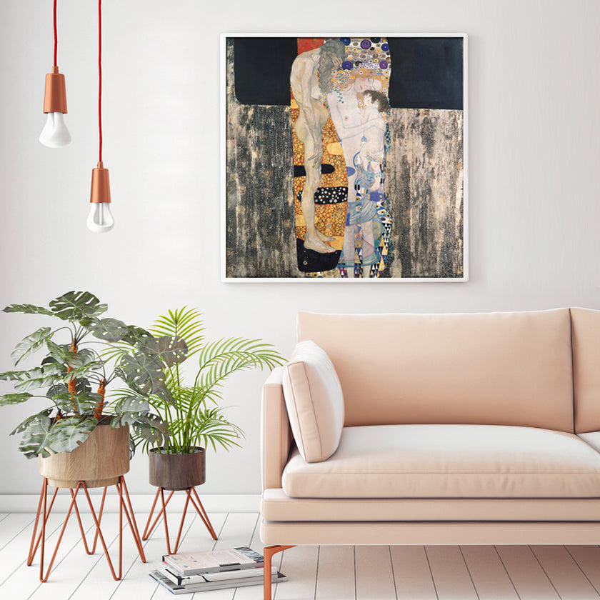Wall Art -Three ages of woman by Gustav Klimt - Canvas Prints-Poster Prints