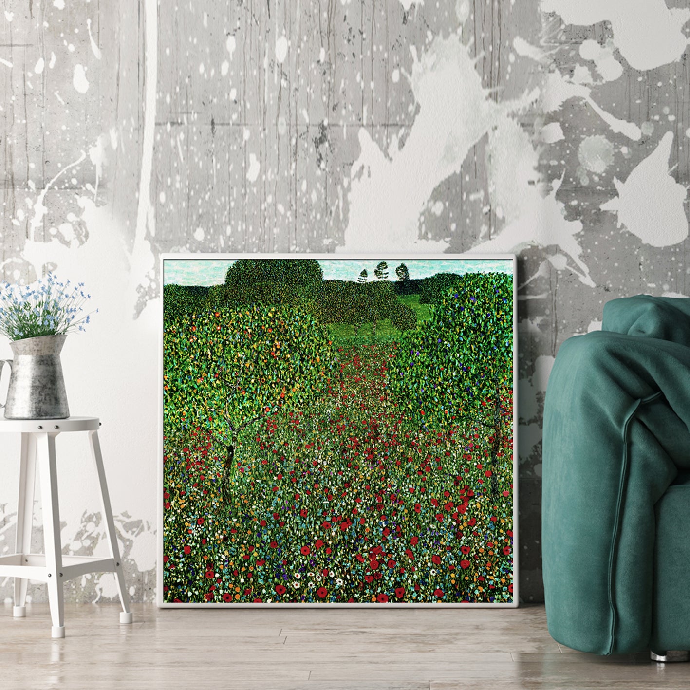 Wall Art -Field of Poppies by Gustav Klimt - Canvas Prints-Poster Prints