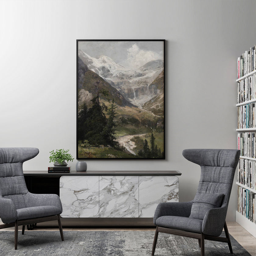Wall Art - Snow Mountain - Canvas Prints-Poster Prints