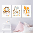 Wall art - Lion tiger giraffe- Poster Prints -Canvas Prints