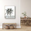 Photo prints -Two-palm-trees-near-canopy(white series)- Poster Prints -Canvas Prints