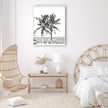 Photo prints -Two-palm-trees-near-canopy(white series)- Poster Prints -Canvas Prints