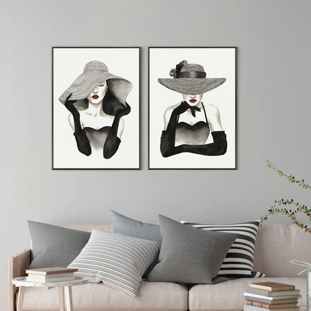 Wall art - Vogue Lady (2 sets)- Canvas Prints- Poster Prints