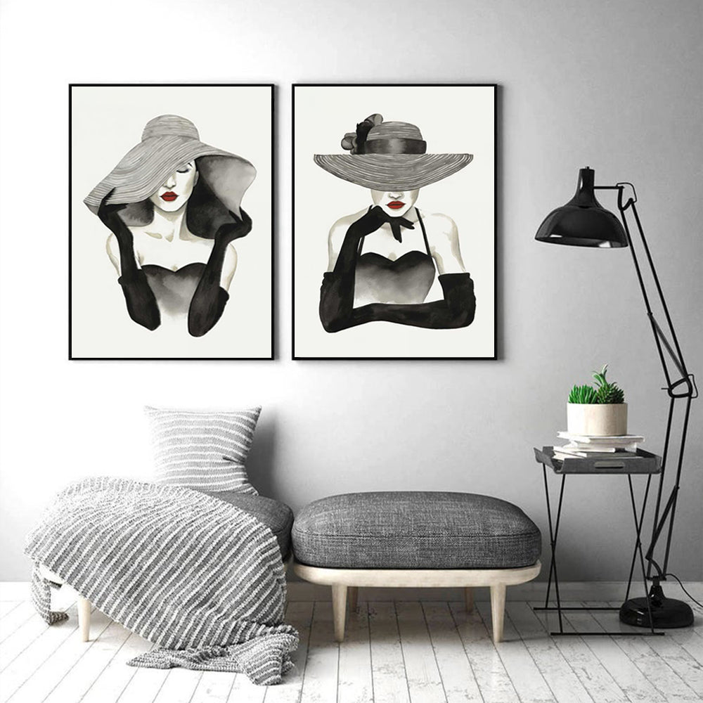 Wall art - Vogue Lady (2 sets)- Canvas Prints- Poster Prints