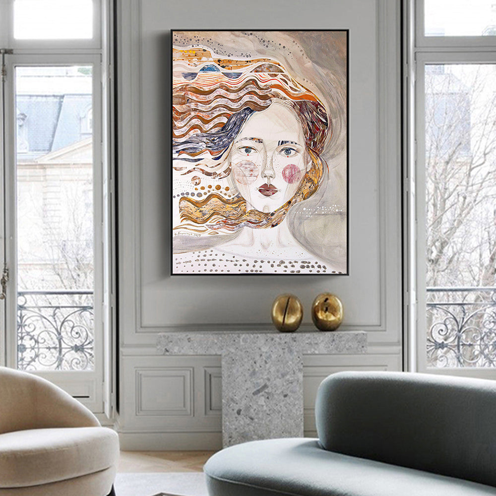 Wall Art - Woman Face II - Canvas Prints-Poster Prints