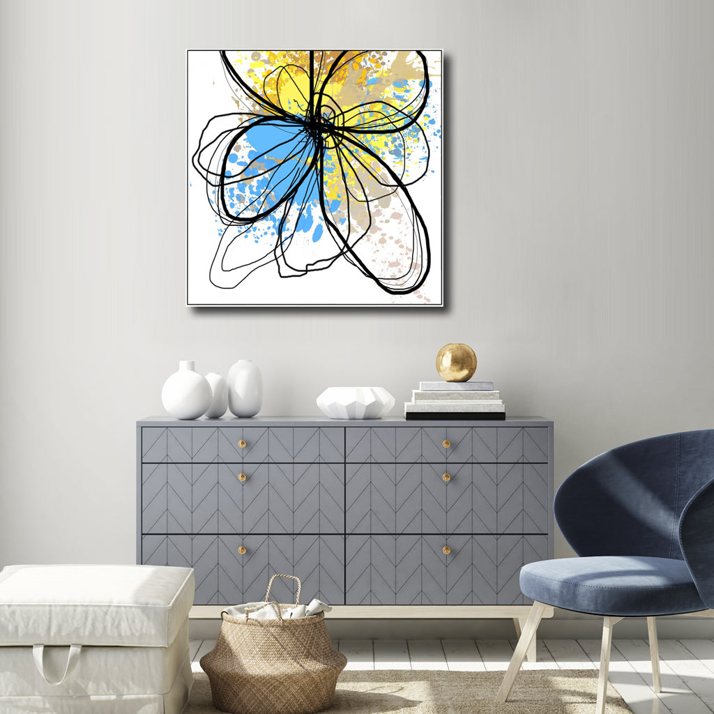 Wall Art Prints - Line Art Flower (2 sets)- Canvas Prints-Poster Prints