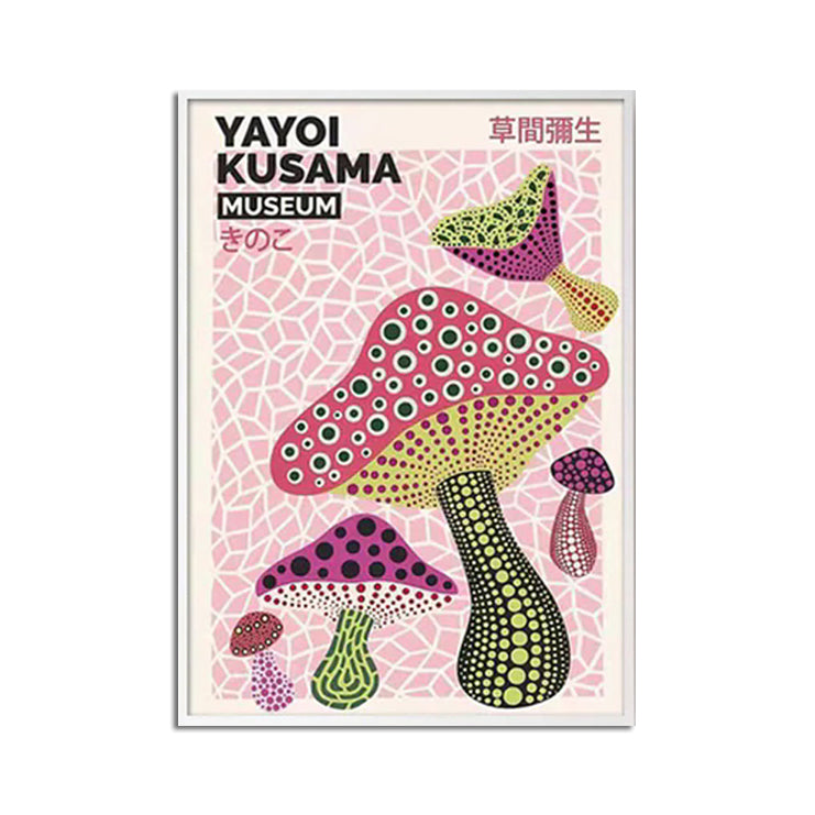 Wall Art - Yayoi Kusama Mushroom II - Canvas Prints-Poster Prints