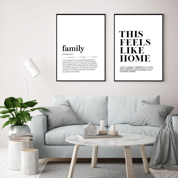 Wall art - Family (2 sets)- Canvas Prints- Poster Prints
