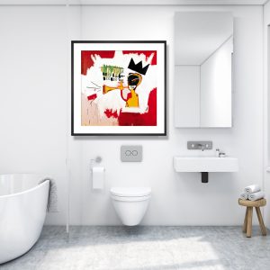 Wall Art - Trumpet, 1984 By Basquiat - Canvas Prints-Poster Prints
