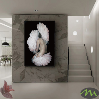 Figures Art - Print Wall Art - Angel wing girl - Canvas Prints-Poster Prints - Image 3