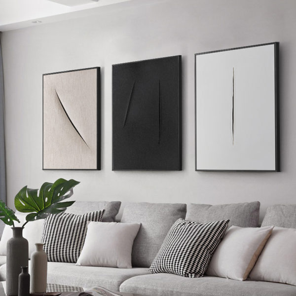 Wall Art - Abstract Scarification (3 sets) - Canvas Prints-Poster Prints
