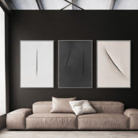 Wall Art - Abstract Scarification (3 sets) - Canvas Prints-Poster Prints - Image 4