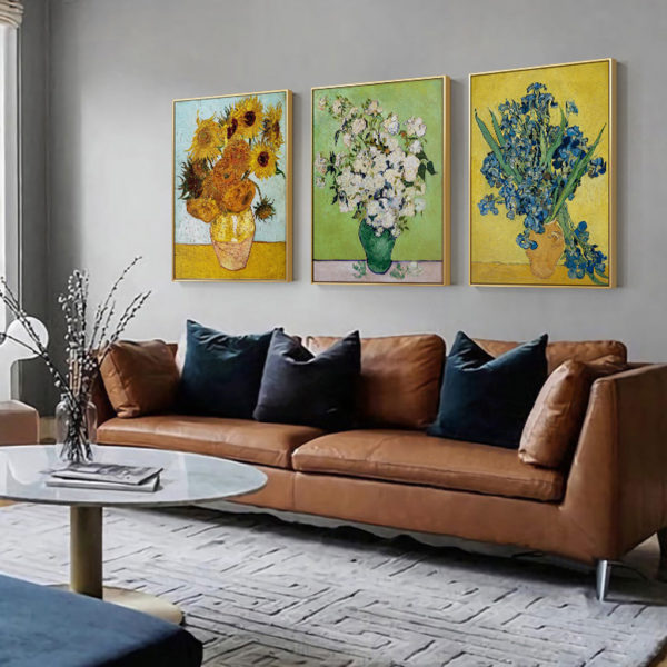 Wall Art - Van Gogh sunflowers Roses (3 sets) - Canvas Prints-Poster Prints - Image 3