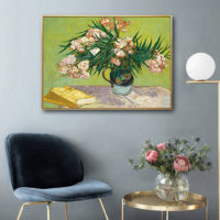 Botanicals Art - Print Wall Art - Van Gogh Oleanders (single) - Canvas Prints-Poster Prints