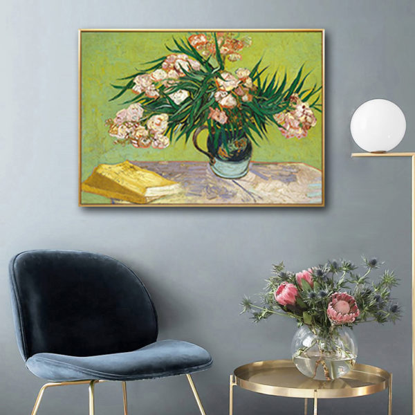 Botanicals Art - Print Wall Art - Van Gogh Oleanders (single) - Canvas Prints-Poster Prints