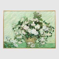 Botanicals Art - Print Wall Art - Van Gogh White Roses (Single) - Canvas Prints-Poster Prints - Image 3