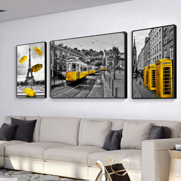 Fashion and cities Art - Print Wall Art - Paris Impression (3 sets) - Canvas Prints-Poster Prints - Image 2