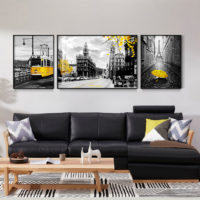 Fashion and cities Art - Print Wall Art - Paris Impression Tram (3 sets) - Canvas Prints-Poster Prints - Image 2