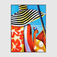 Wall  Art- Painting Style Hawaii Girl Canvas Prints- Poster Prints - Image 2