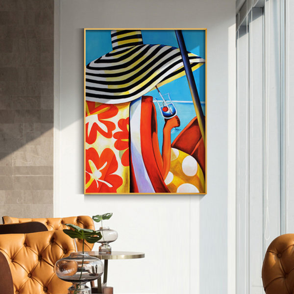 Wall  Art- Painting Style Hawaii Girl Canvas Prints- Poster Prints - Image 4