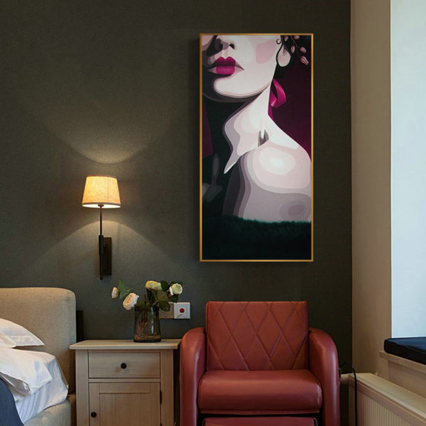 Figures Art - Print Wall Art - Party modern lady - Canvas Prints-Poster Prints