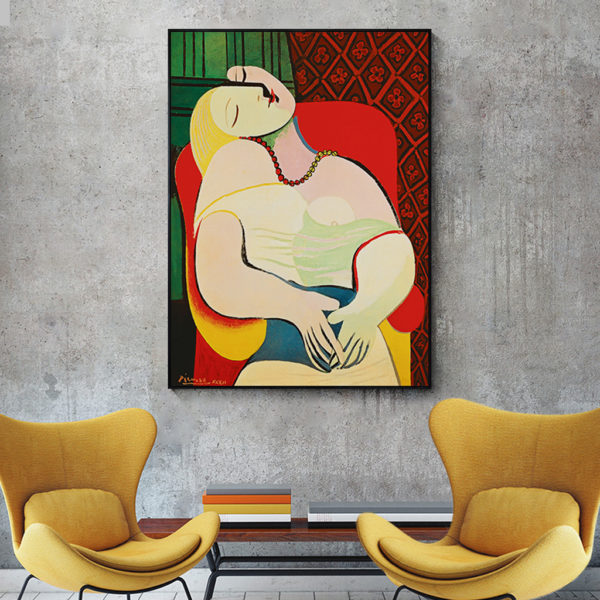 Wall Art - The dream by Pablo Picasso - Canvas Prints - Poster Prints