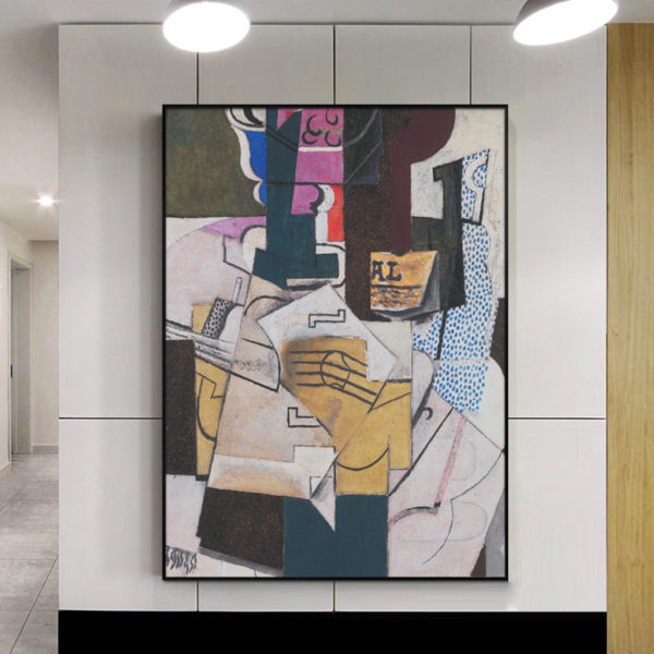 Wall Art - Abstract Guita by Pablo Picasso - Canvas Prints-Poster Prints