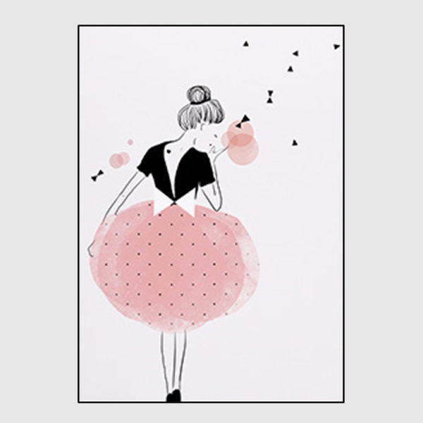 Figures Art - Print Wall Art - Dancing Ballerina in Paris - Canvas Prints-Poster Prints - Image 2