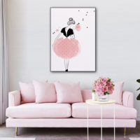 Figures Art - Print Wall Art - Dancing Ballerina in Paris - Canvas Prints-Poster Prints